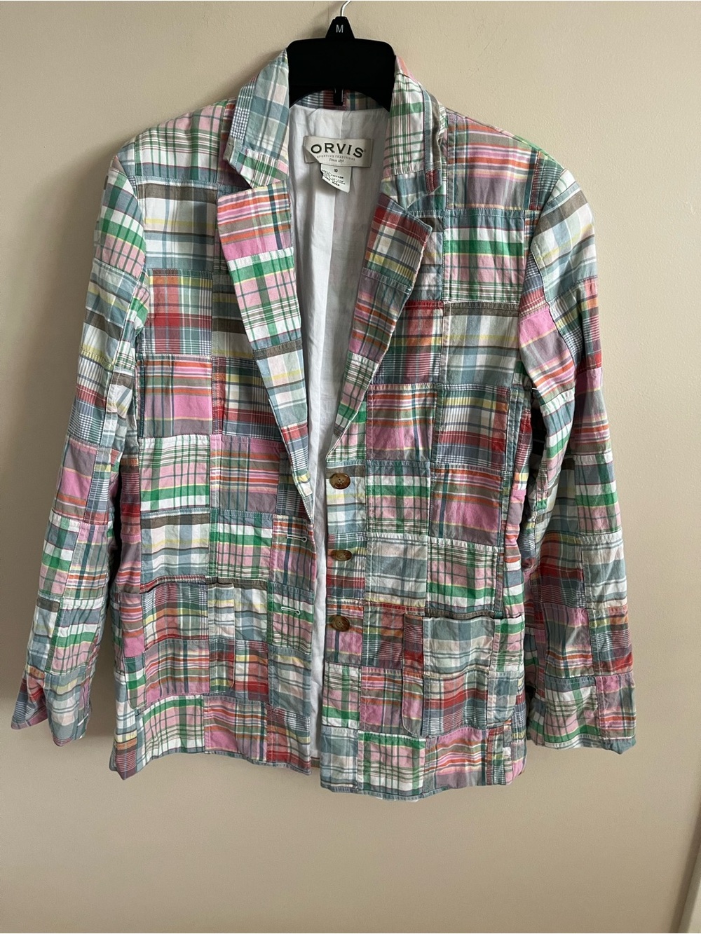 Excellent Condition- Orvis Plaid Blazer, Size 10